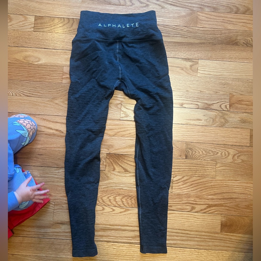 Gray Alphalete Revival Leggings